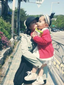 Baby Yebin and Her Mother