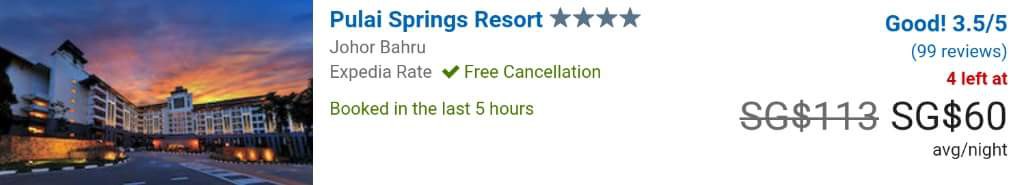 Expedia Singapore Pulai Springs Resort